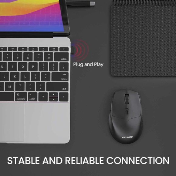 VicTsing Wireless Mouse Ergonomic Whisper Comfortable PC307A - Picture 7 of 8